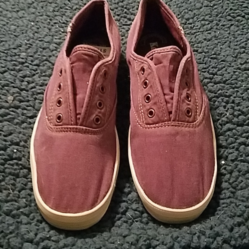 Keds purple laceless sneakers